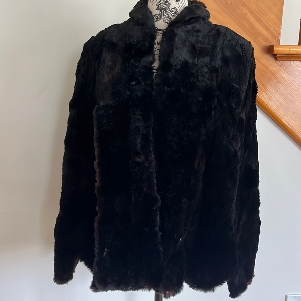 Vintage Fur Cape Jacket